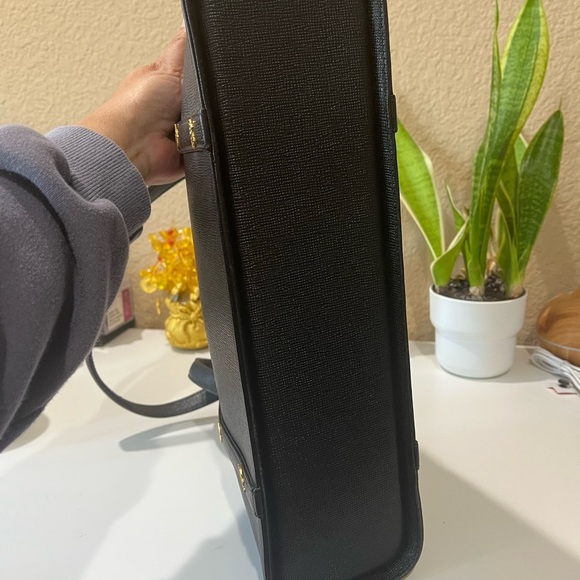 MCM BLACK LONG HANDLE TOTE - Picture 5 of 12